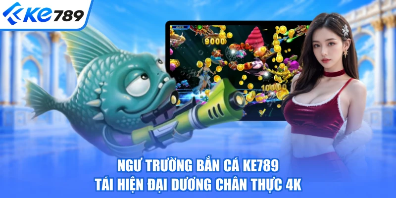 Ngư trường bắn cá KE789 tái hiện đại dương chân thực 4K